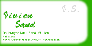 vivien sand business card